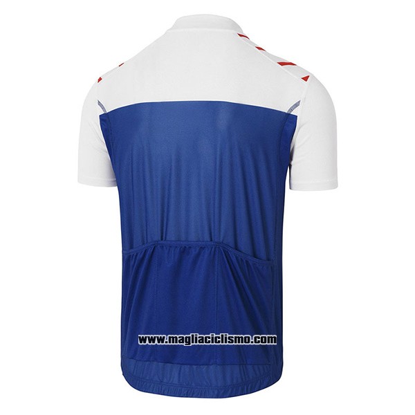 2017 Abbigliamento Ciclismo Coq Sportif Tour de France Blu e Bianco Manica Corta e Salopette